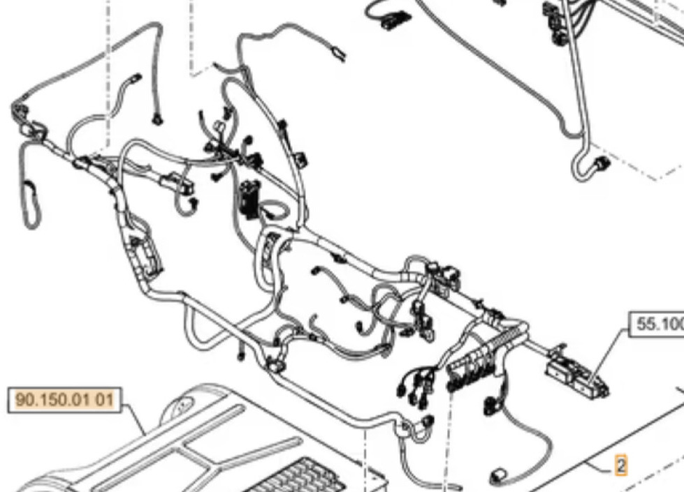 Case 47377806 - 47357795 - Cables/ Wire harness por Máquina de construção: foto 1 Case 47377806 - 47357795 - Cables/ Wire harness por Máquina de construção: foto 1