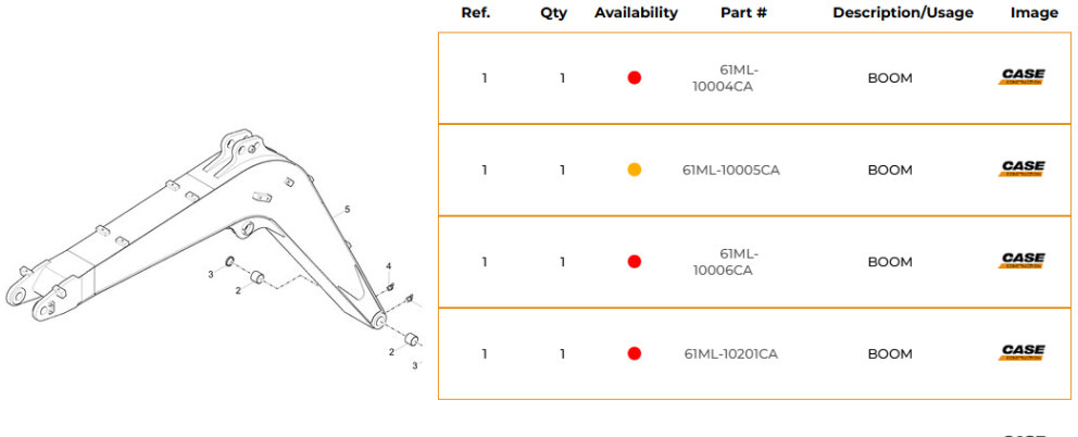 Case 61ML-10005CA - Lança por Máquina de construção: foto 1 Case 61ML-10005CA - Lança por Máquina de construção: foto 1