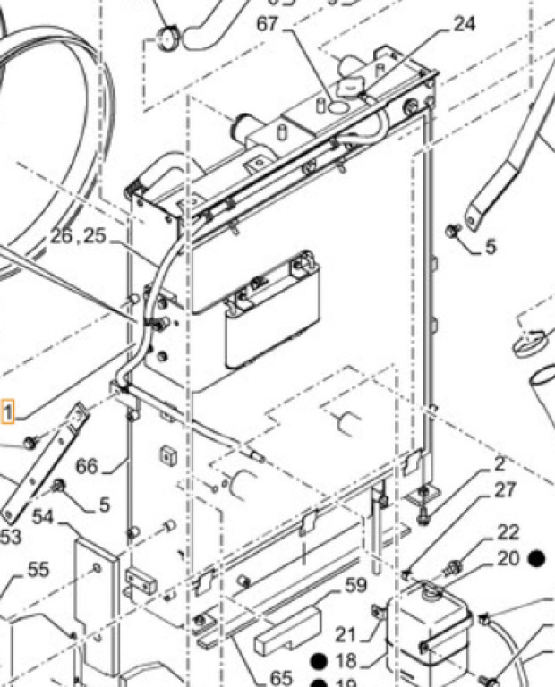 Case KNH12171 - Radiador por Máquina de construção: foto 1 Case KNH12171 - Radiador por Máquina de construção: foto 1