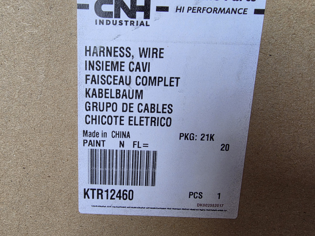 Case KTR12460 - Cables/ Wire harness por Máquina de construção: foto 1 Case KTR12460 - Cables/ Wire harness por Máquina de construção: foto 1