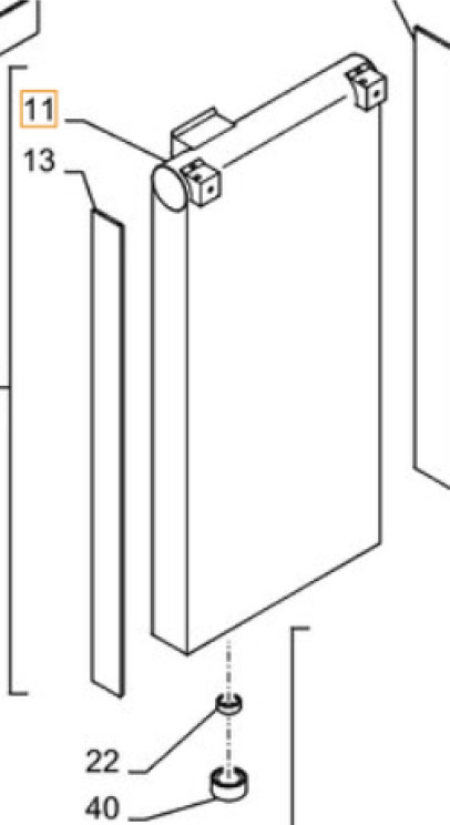 Case LN004110 - Radiador de óleo por Máquina de construção: foto 1 Case LN004110 - Radiador de óleo por Máquina de construção: foto 1