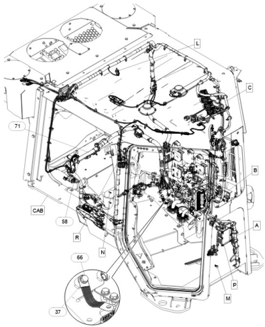 Caterpillar 5880903 - 5662020 - Cables/ Wire harness por Máquina de construção: foto 1 Caterpillar 5880903 - 5662020 - Cables/ Wire harness por Máquina de construção: foto 1