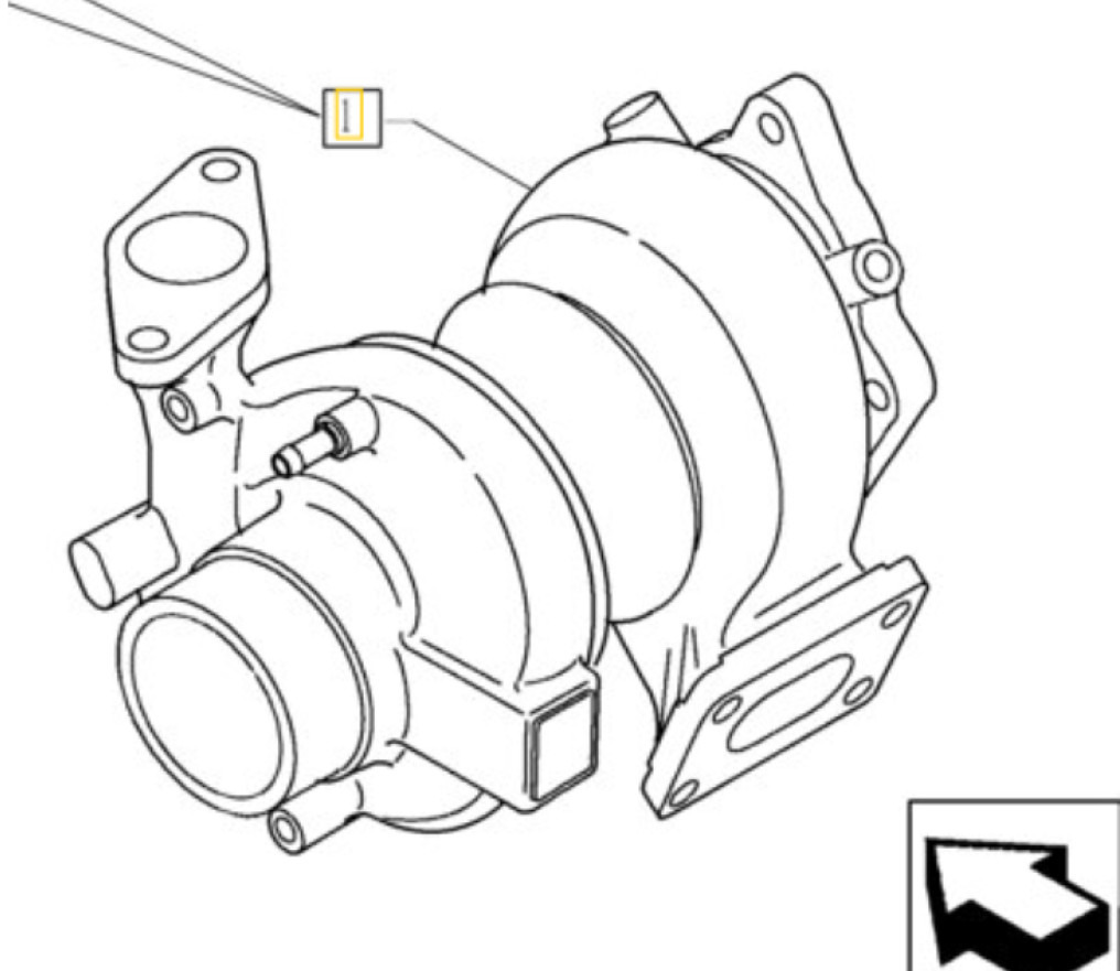 New Holland VA4933500701 - Turbocompressor por Máquina de construção: foto 1 New Holland VA4933500701 - Turbocompressor por Máquina de construção: foto 1