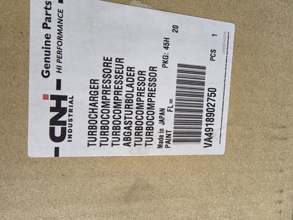 New Holland va4918902750 - Turbocompressor por Máquina de construção: foto 2 New Holland va4918902750 - Turbocompressor por Máquina de construção: foto 2