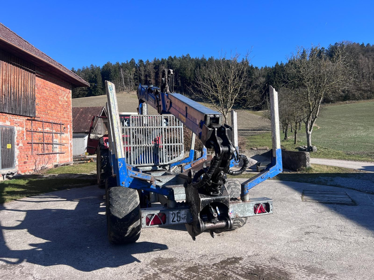 Binderberger RW14 mit Penz BP 8000L Kran - Reboque florestal: foto 3 Binderberger RW14 mit Penz BP 8000L Kran - Reboque florestal: foto 3