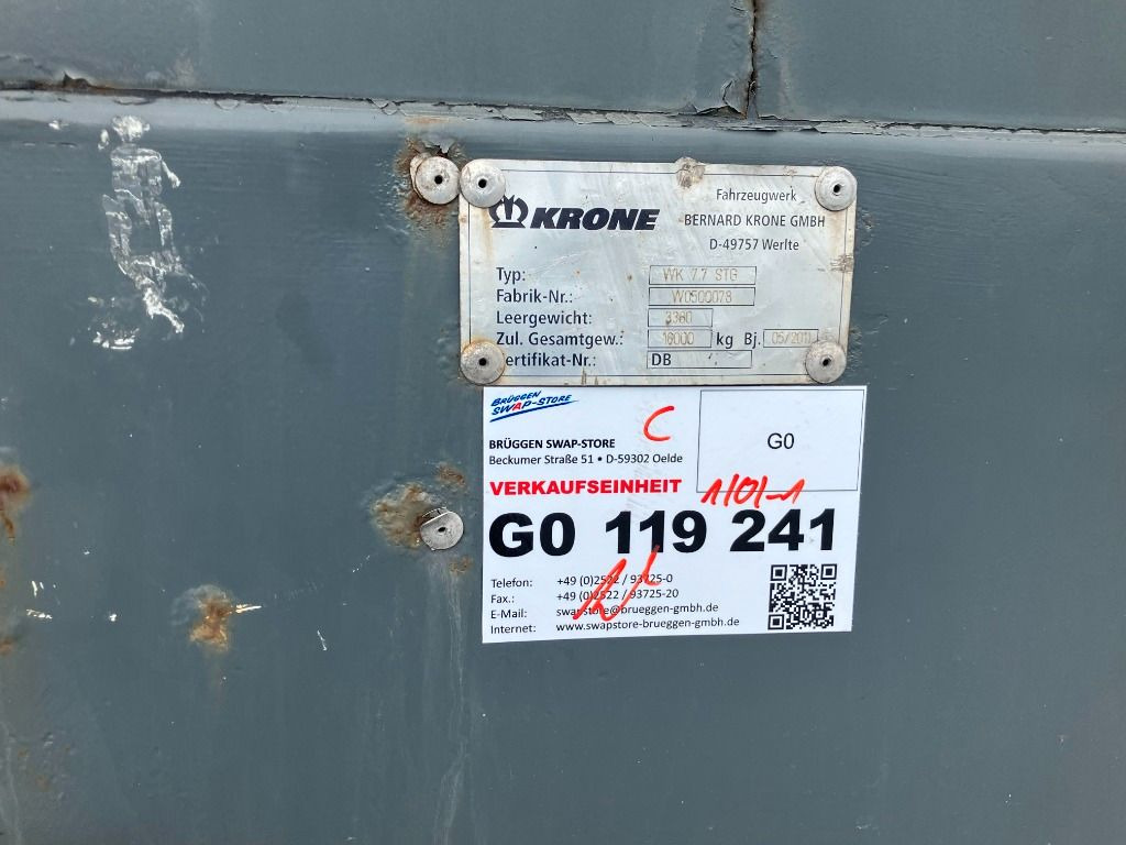 Carroçaria para furgões Krone Wechselbrücke Koffer: foto 7