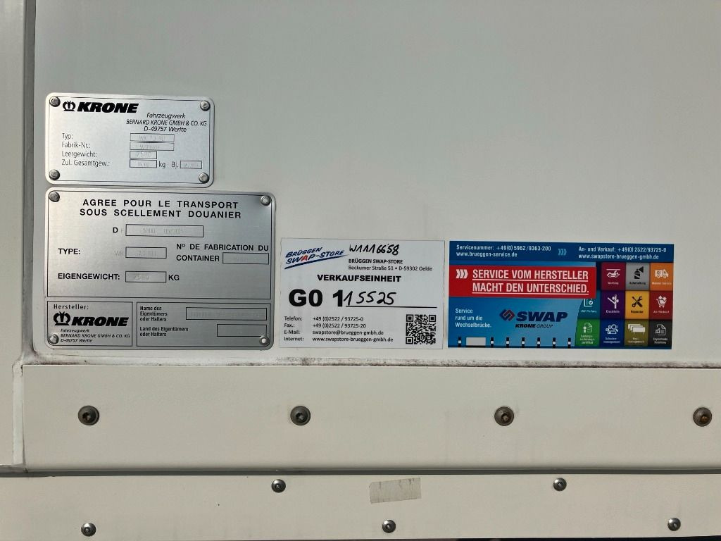 Carroçaria para furgões Krone Wechselbrücke Kühlaufbau: foto 7 Carroçaria para furgões Krone Wechselbrücke Kühlaufbau: foto 7