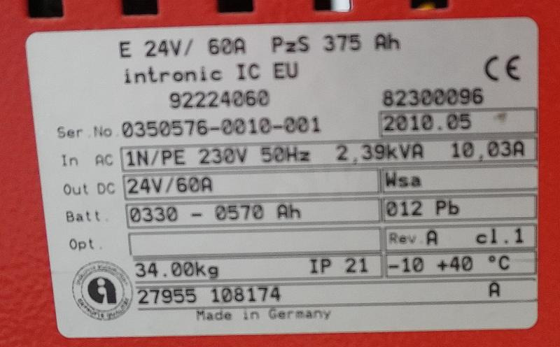 INDUSTRIE AUTOMATION Intronic IC 24V/60A EUW - Bateria automotiva: foto 3 INDUSTRIE AUTOMATION Intronic IC 24V/60A EUW - Bateria automotiva: foto 3