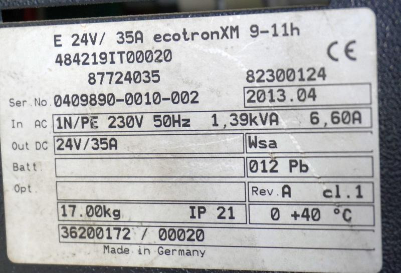 Bateria automotiva STILL ecotron XM 24V 35A: foto 6
