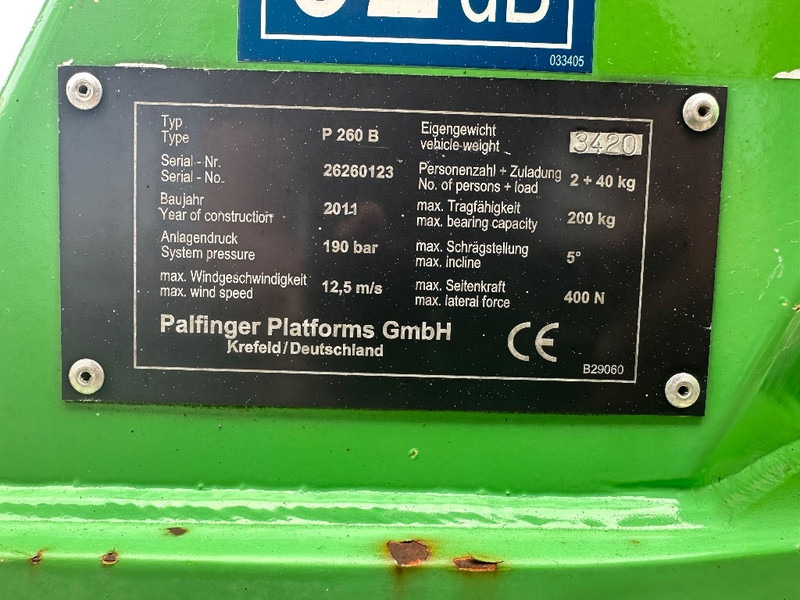 Palfinger P 260 B op Nissan Cabstar - Caminhão com plataforma aérea: foto 4 Palfinger P 260 B op Nissan Cabstar - Caminhão com plataforma aérea: foto 4