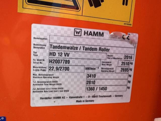 Rolo Hamm HD12 VV, Vält: foto 14
