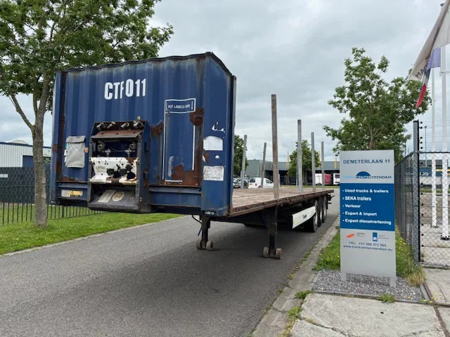 Krone SD Flatbed met rongen 41 ton standard chassis - Semi-reboque plataforma/ Caixa aberta: foto 1 Krone SD Flatbed met rongen 41 ton standard chassis - Semi-reboque plataforma/ Caixa aberta: foto 1