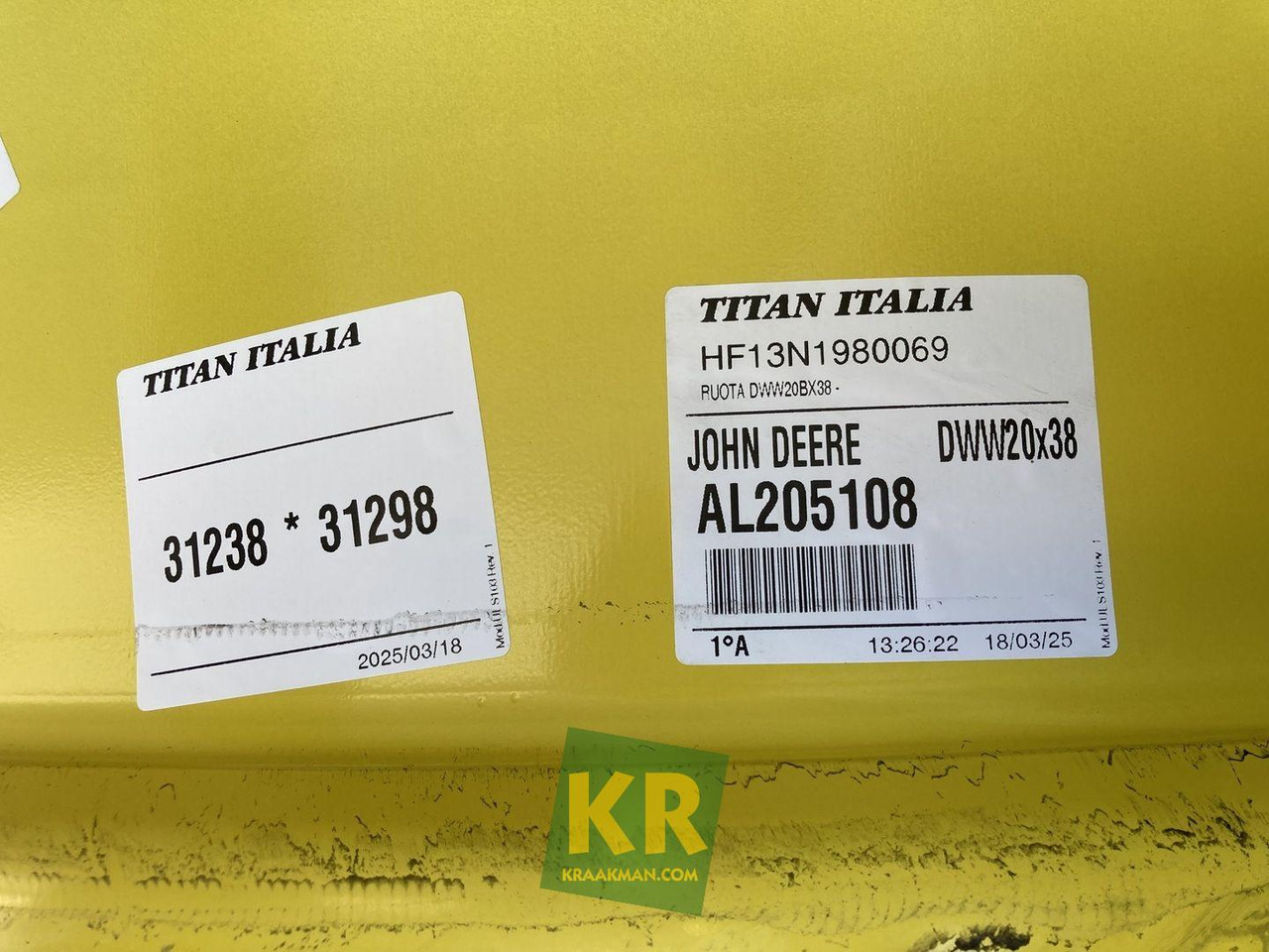 18 X 38 velg John Deere - Jante por Trator: foto 4 18 X 38 velg John Deere - Jante por Trator: foto 4