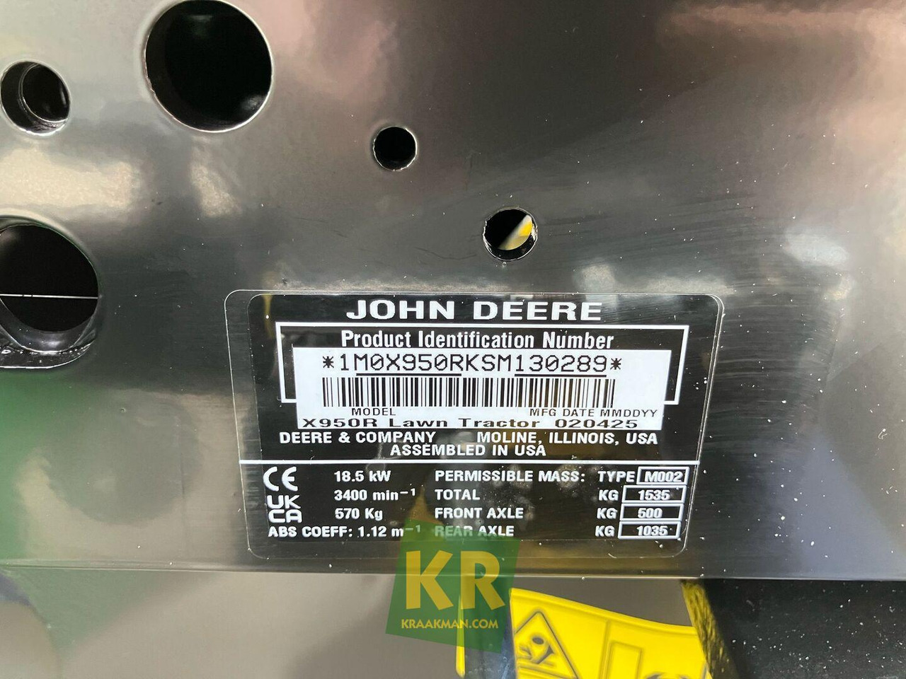 John Deere X950R - Cortador de grama: foto 3 John Deere X950R - Cortador de grama: foto 3