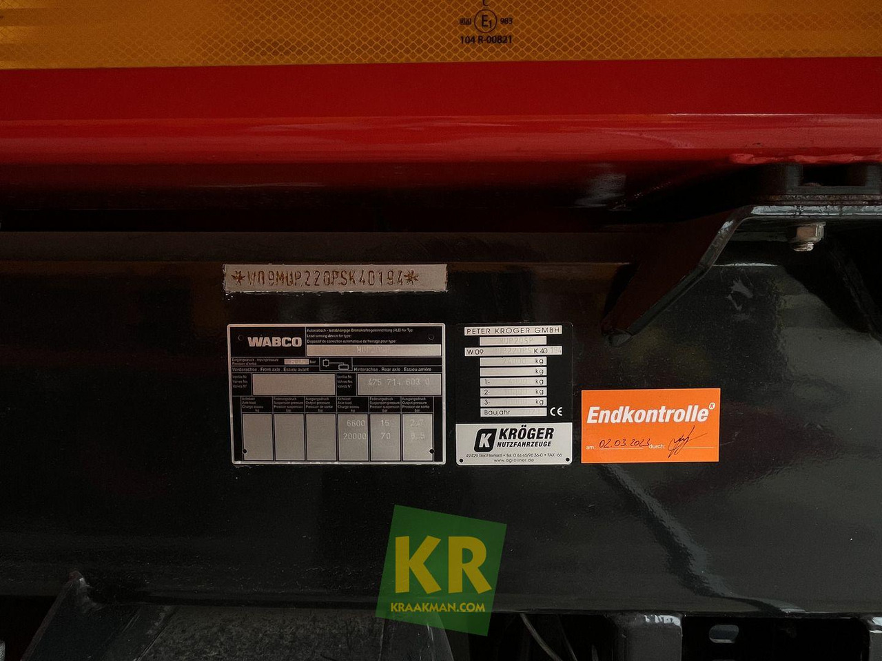 Kröger Overig - Reboque basculante agrícola: foto 5 Kröger Overig - Reboque basculante agrícola: foto 5