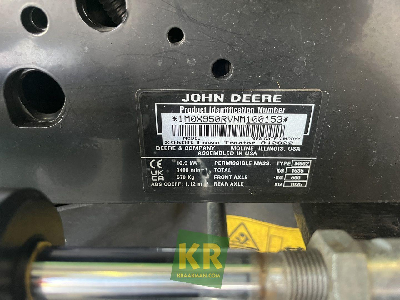 Leasing de X950R John Deere  X950R John Deere: foto 13