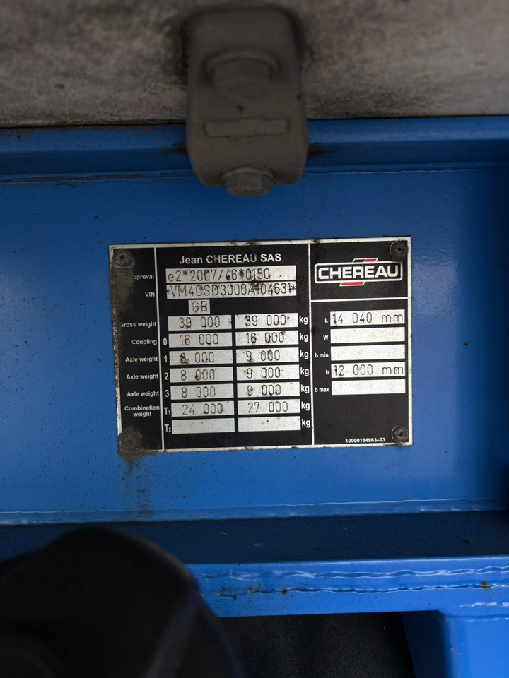Semi-reboque frigorífico Chereau 2015 Vector 1950MT – JST102: foto 22