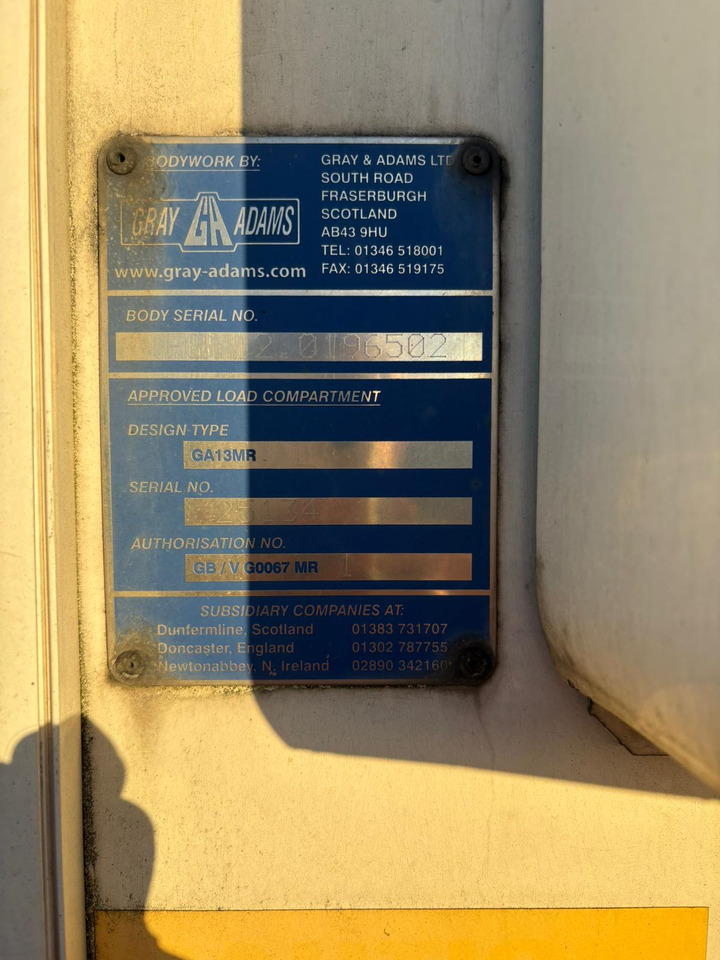 Gray and Adams 2012 SLXE 400 – CBT225ER - Semi-reboque frigorífico: foto 1 Gray and Adams 2012 SLXE 400 – CBT225ER - Semi-reboque frigorífico: foto 1