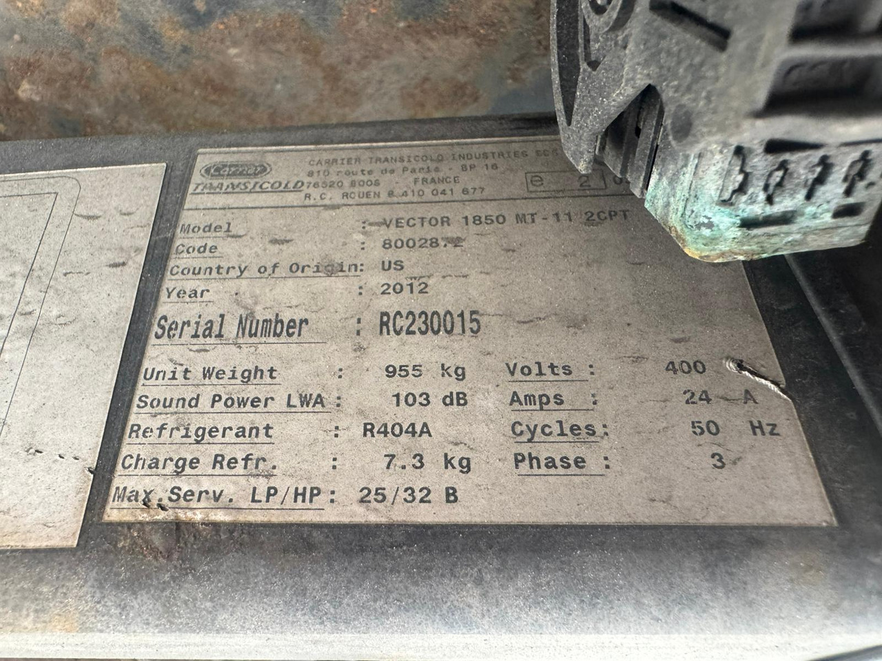 Gray and Adams 2012 Vector 1850 MT – 4832 - Semi-reboque frigorífico: foto 5 Gray and Adams 2012 Vector 1850 MT – 4832 - Semi-reboque frigorífico: foto 5