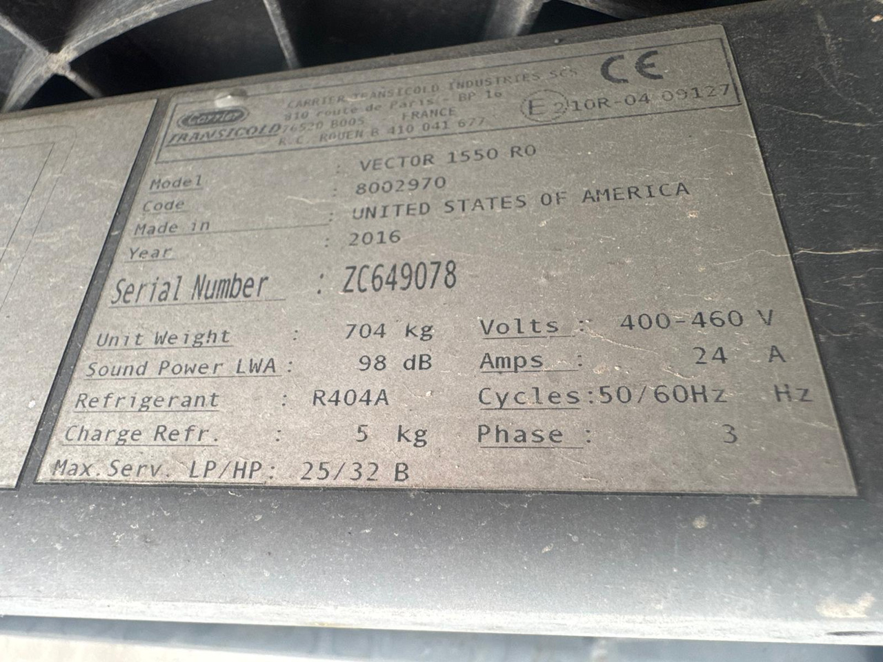 Gray and Adams 2017 Vector 1550 – 201786 - Semi-reboque frigorífico: foto 4 Gray and Adams 2017 Vector 1550 – 201786 - Semi-reboque frigorífico: foto 4