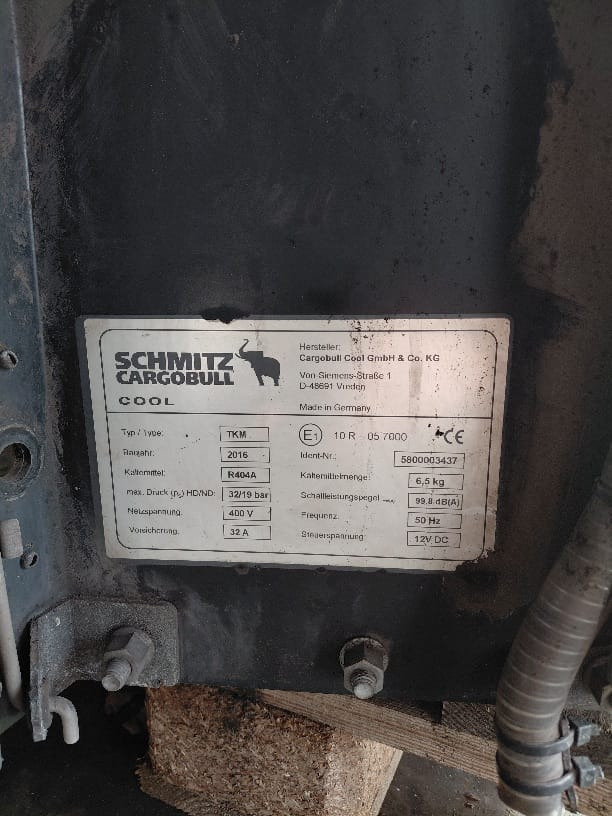 Schmitz -2016 S/N: 5800003437 - Equipamento de refrigeração: foto 2 Schmitz -2016 S/N: 5800003437 - Equipamento de refrigeração: foto 2