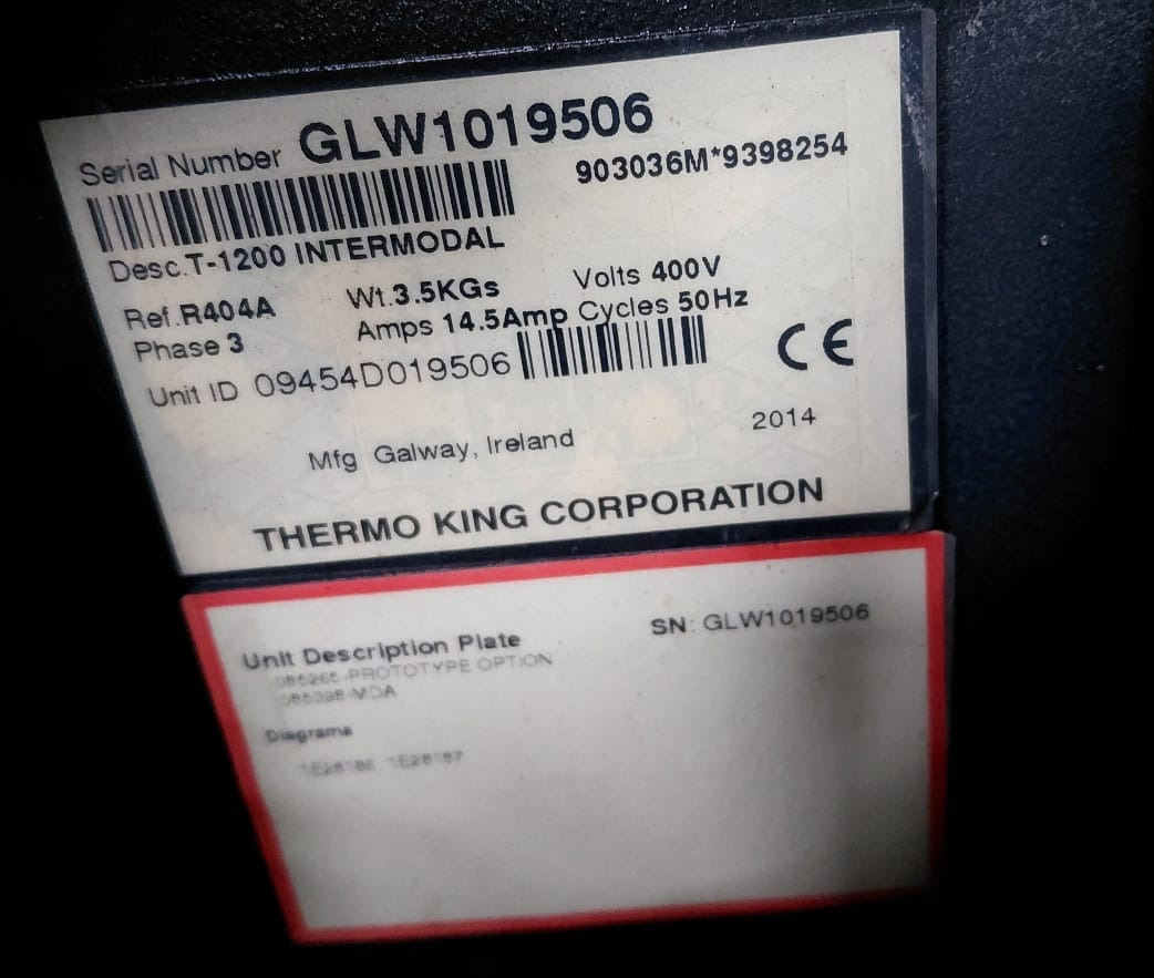 Thermo King T-1200R – GLW1019506 - Equipamento de refrigeração: foto 2 Thermo King T-1200R – GLW1019506 - Equipamento de refrigeração: foto 2