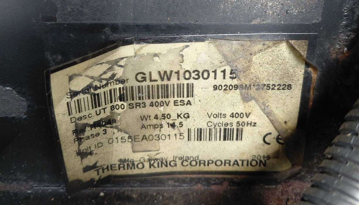 Thermo King UT-800 – GLW1030115 - Equipamento de refrigeração: foto 2 Thermo King UT-800 – GLW1030115 - Equipamento de refrigeração: foto 2