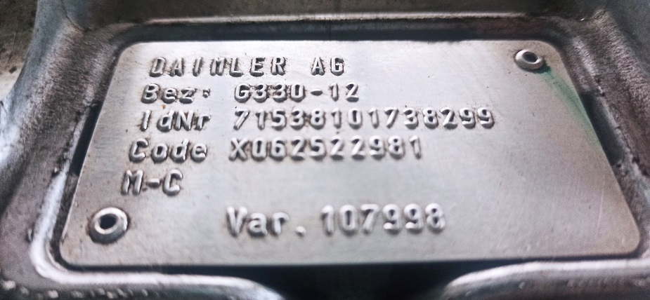 MERCEDES-BENZ G330-12 ACTROS - Caixas de velocidade e peças por Camião: foto 4 MERCEDES-BENZ G330-12 ACTROS - Caixas de velocidade e peças por Camião: foto 4