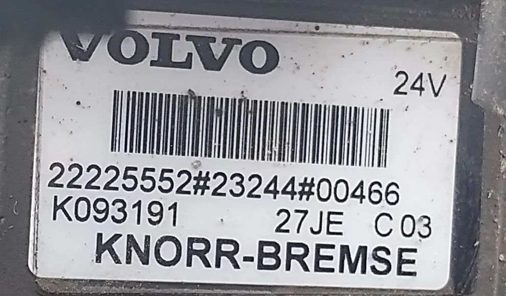 Zawór EBS Modulator Knorr VOLVO FH 2023 22225552 - Sistema elétrico por Camião: foto 3 Zawór EBS Modulator Knorr VOLVO FH 2023 22225552 - Sistema elétrico por Camião: foto 3