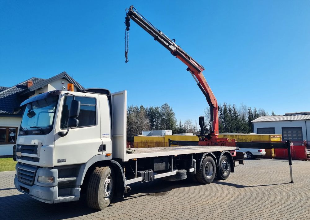 DAF CF 85 360 - Camião de caixa aberta/ Plataforma, Camião grua: foto 1 DAF CF 85 360 - Camião de caixa aberta/ Plataforma, Camião grua: foto 1