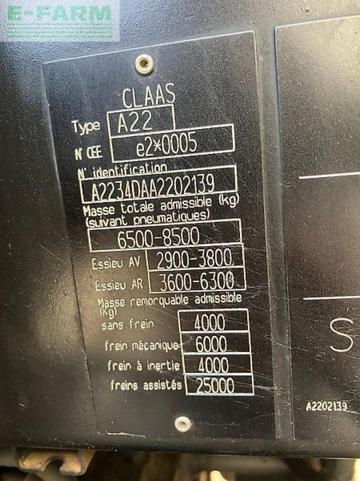 Trator CLAAS axos 340 cx CX: foto 9