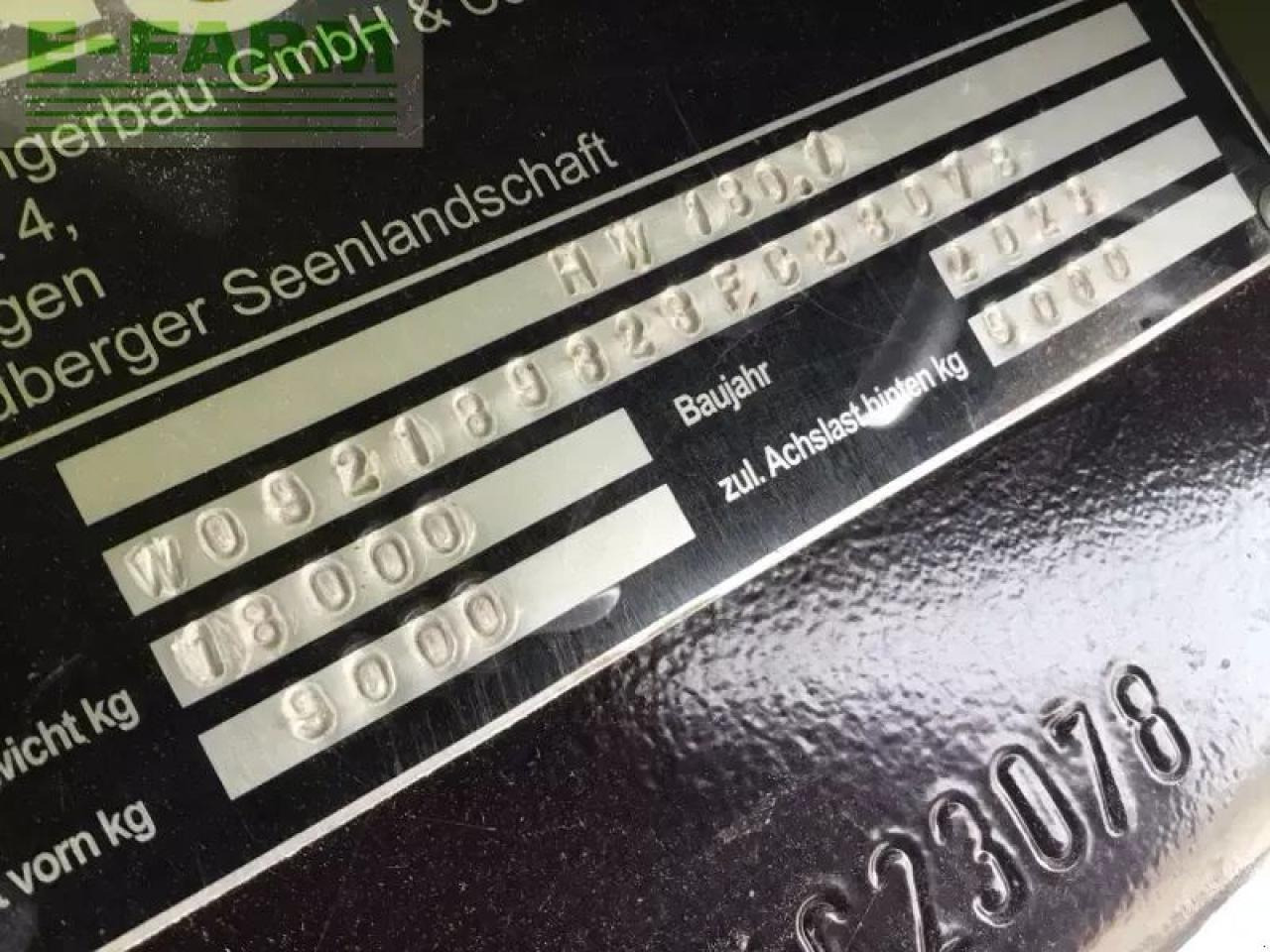 Conow hw 180 - Reboque agrícola: foto 3 Conow hw 180 - Reboque agrícola: foto 3