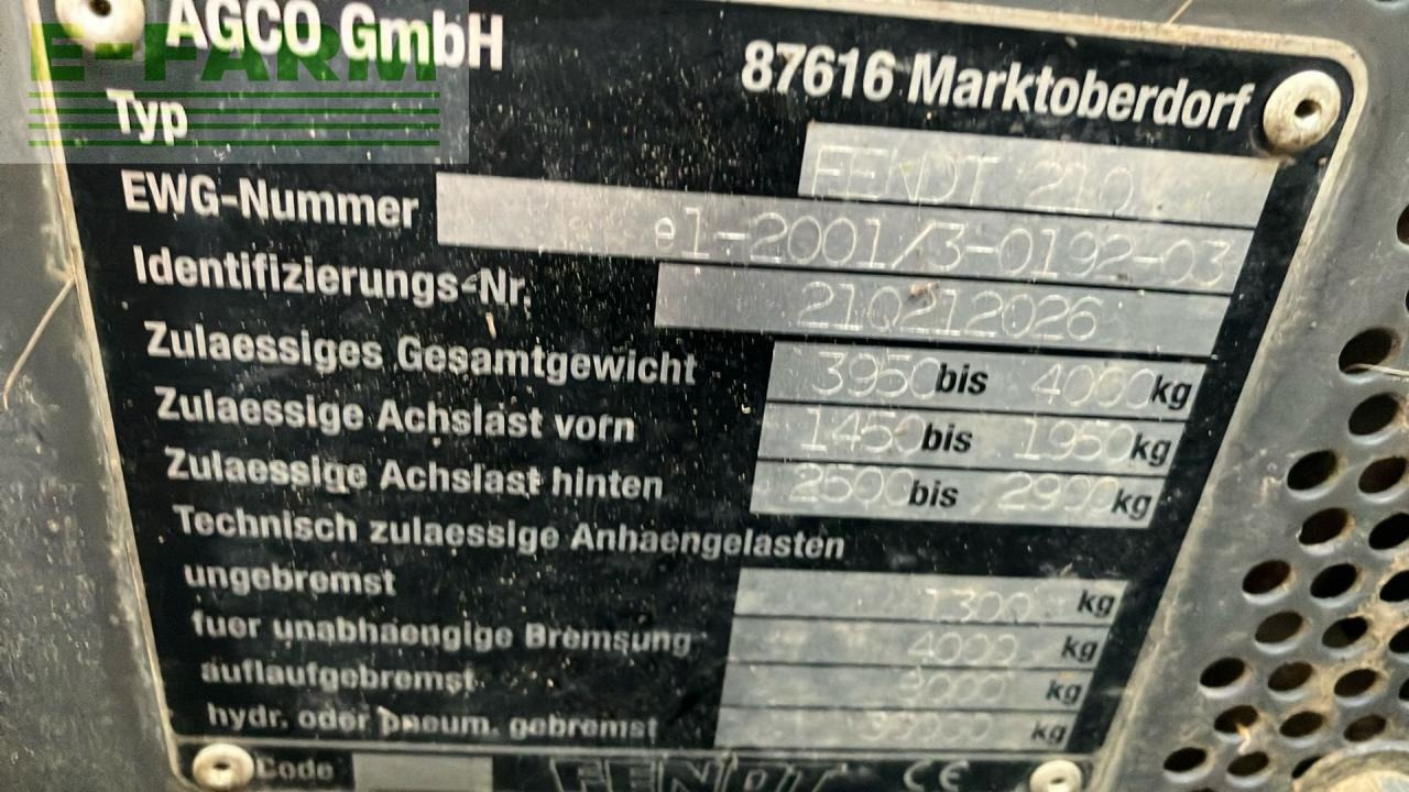Trator Fendt 206 v V: foto 20