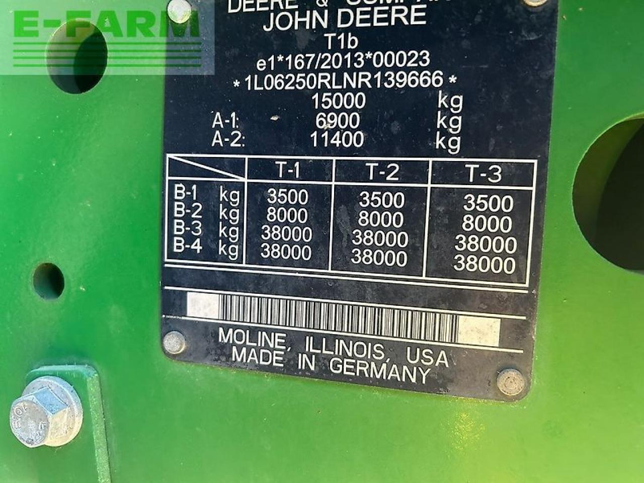 Trator John Deere 6250r: foto 11