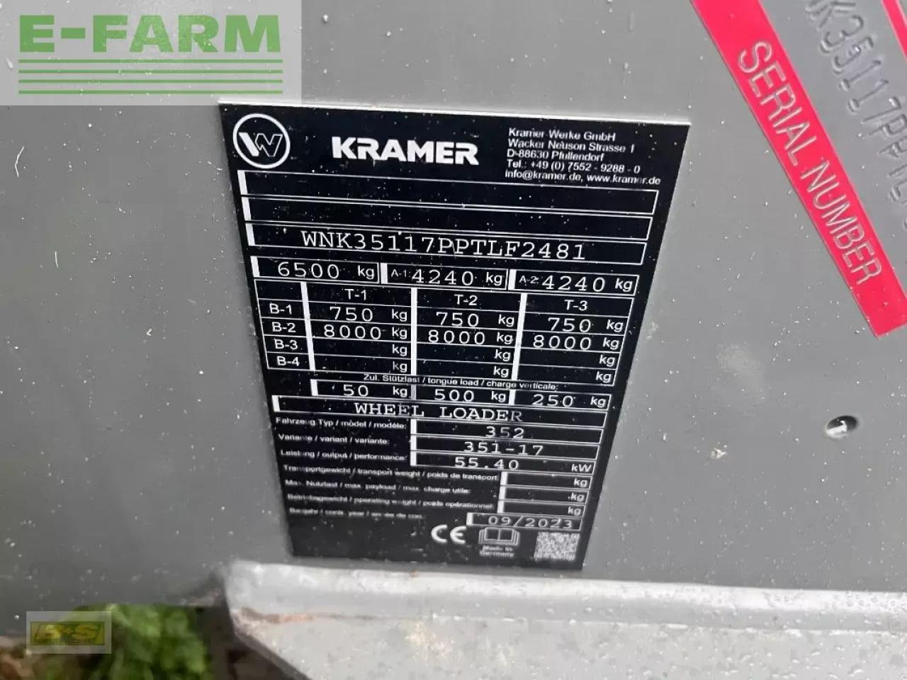 Empilhador telescópico Kramer kl 30.8 t: foto 13 Empilhador telescópico Kramer kl 30.8 t: foto 13