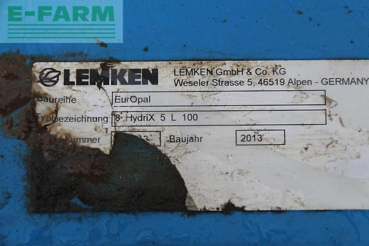 Lemken europal 8 hydrix 5 l 100 - Arado: foto 5 Lemken europal 8 hydrix 5 l 100 - Arado: foto 5
