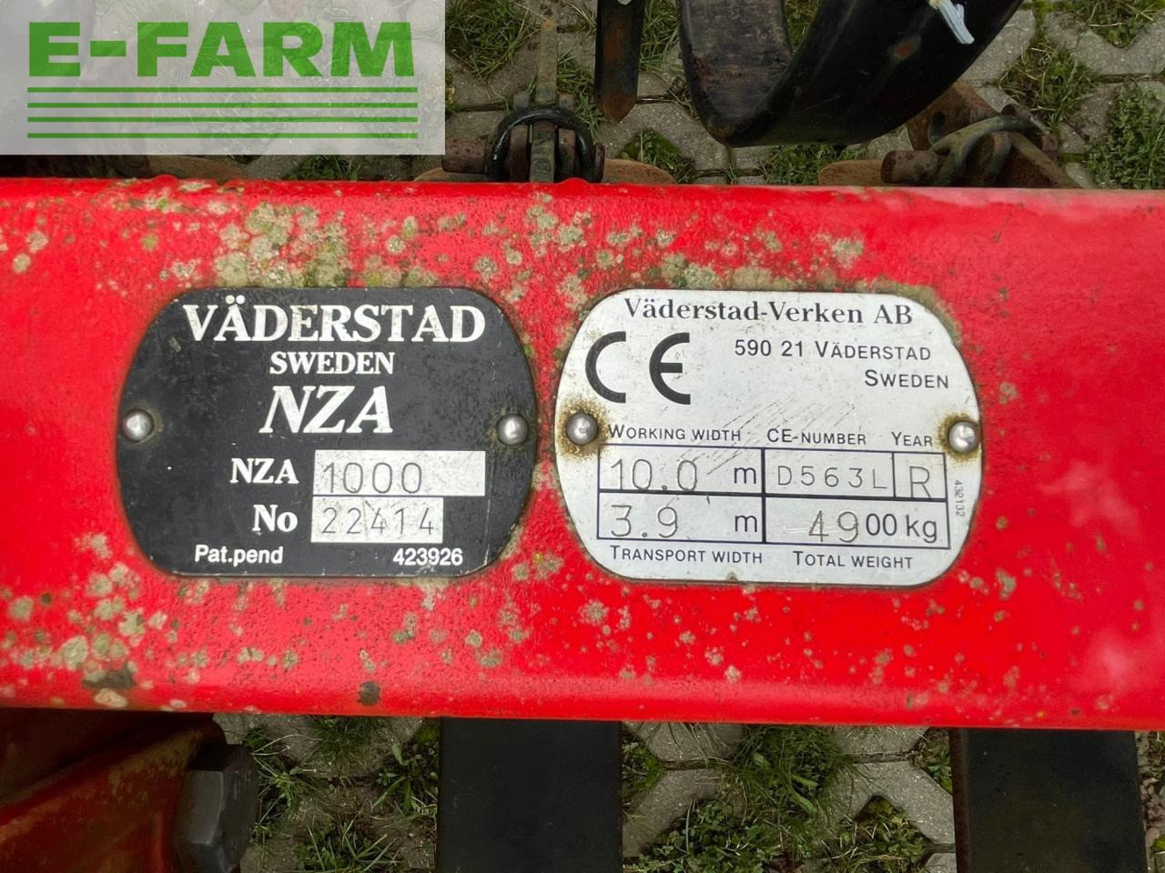 Cultivador Väderstad NZ Agresive 1000: foto 8