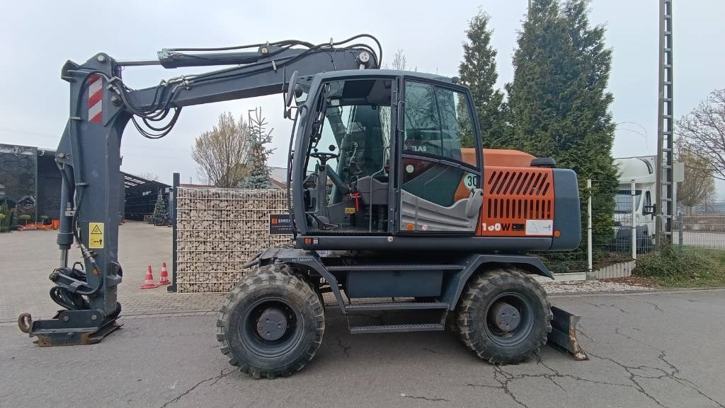 Atlas 160 W, Schnellwechsler OQ 70/55, Straßenzulassung - Escavadeira de rodas: foto 1 Atlas 160 W, Schnellwechsler OQ 70/55, Straßenzulassung - Escavadeira de rodas: foto 1