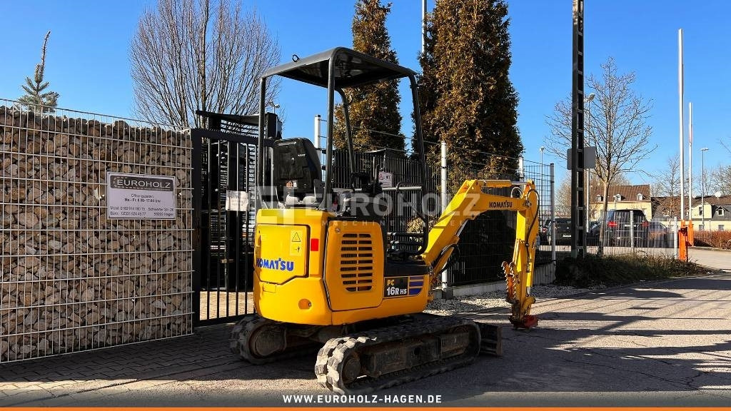 Komatsu Minibagger PC 16 R-3HS, Schnellwechsler MS01 - Mini escavadeira: foto 4 Komatsu Minibagger PC 16 R-3HS, Schnellwechsler MS01 - Mini escavadeira: foto 4