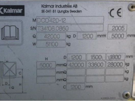Kalmar DCD420-12 - Empilhadeira a diesel: foto 4 Kalmar DCD420-12 - Empilhadeira a diesel: foto 4