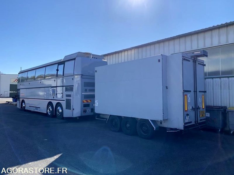 BUS VIP DOUBLE ETAGE MOTORHOMEVIP VANHOOL + REMORQUE + AUVENT DE RECEPTION - Ônibus panorâmico: foto 3 BUS VIP DOUBLE ETAGE MOTORHOMEVIP VANHOOL + REMORQUE + AUVENT DE RECEPTION - Ônibus panorâmico: foto 3