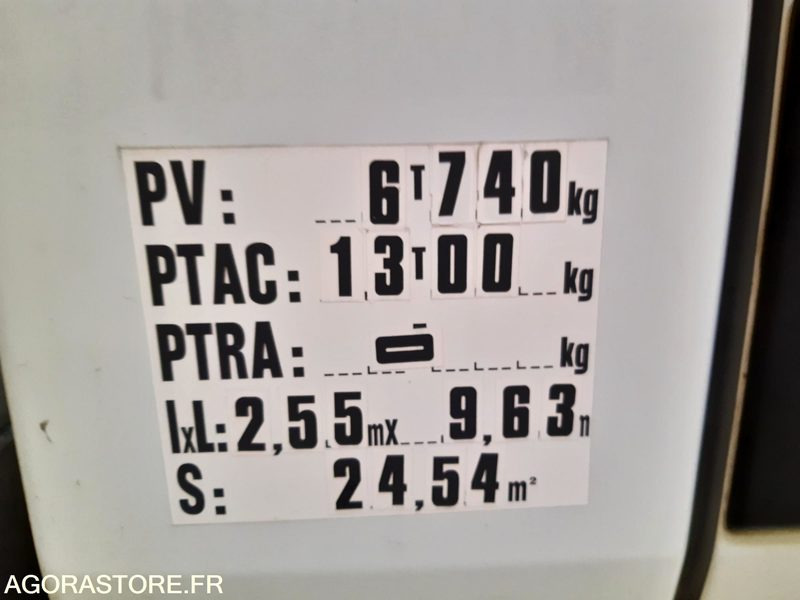 Camião FOURGON RENAULT 13T - CB169MY  - 2008 / 537 807 KM: foto 6