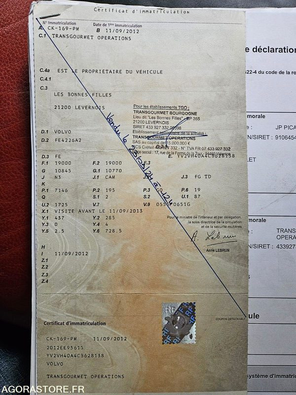 Porteur Volvo frigo - Camião: foto 3 Porteur Volvo frigo - Camião: foto 3