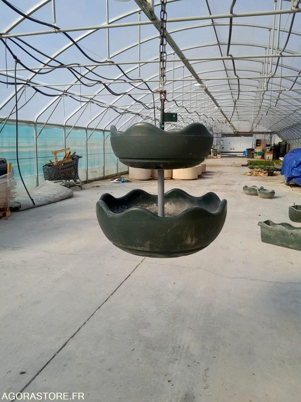 Jardinières suspendues rondes double diamètre 80cm/60cm - Equipamentos para jardinagem: foto 1 Jardinières suspendues rondes double diamètre 80cm/60cm - Equipamentos para jardinagem: foto 1