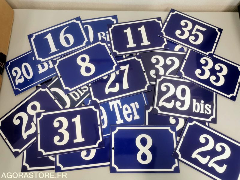 LOT de 30 plaques de numération - Ferramenta/ Equipamento: foto 1 LOT de 30 plaques de numération - Ferramenta/ Equipamento: foto 1