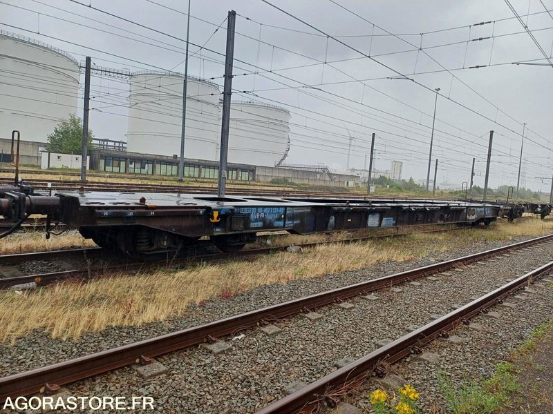 Wagon plat intermodal type Sggnss – modèle 6432B0-4, 72 pieds - 2004 (ref 1538) - Máquina de outro: foto 1 Wagon plat intermodal type Sggnss – modèle 6432B0-4, 72 pieds - 2004 (ref 1538) - Máquina de outro: foto 1