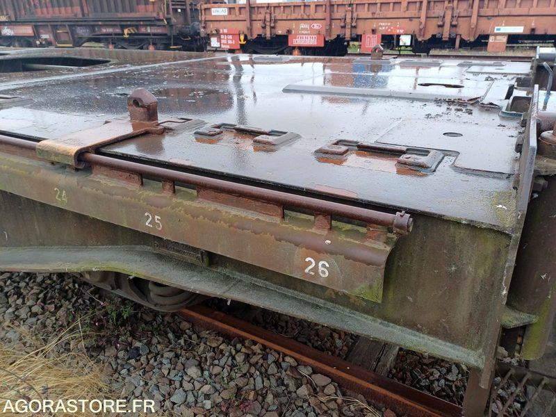Wagon plat intermodal type Sggnss – modèle 6432B0-4, 72 pieds - 2004 (ref 1546) - Máquina de outro: foto 4 Wagon plat intermodal type Sggnss – modèle 6432B0-4, 72 pieds - 2004 (ref 1546) - Máquina de outro: foto 4