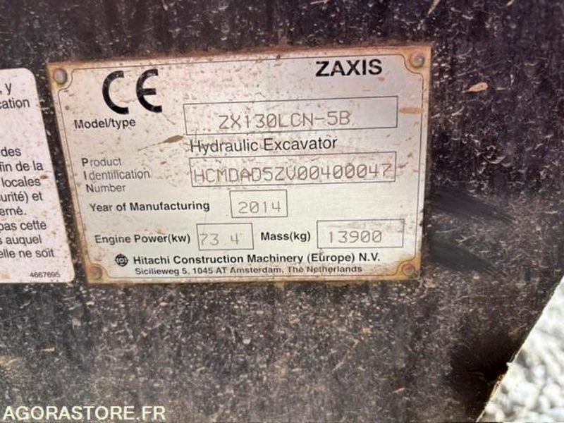 PELLE A CHENILLE ACIER HITACHI ZX130LCN-5B - Escavadeira: foto 4 PELLE A CHENILLE ACIER HITACHI ZX130LCN-5B - Escavadeira: foto 4