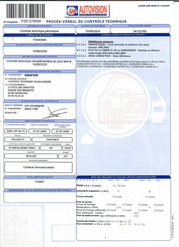 Furgão compacto PEUGEOT PARTNER BENNE: foto 8