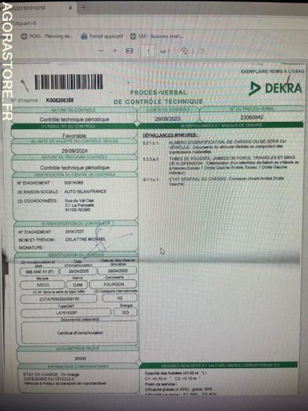 POID LOURD IVECO - Camião furgão: foto 4 POID LOURD IVECO - Camião furgão: foto 4